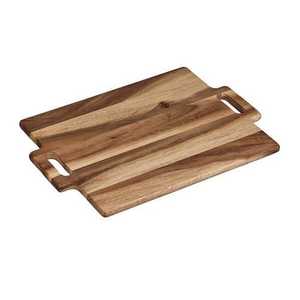 Plateau de service alimentaire avec poignées, planche à découper rectangulaire, passe au lave-vaisselle, facile à nettoyer, planche à découper sur mesure, utilisation en cuisine - Product Image 1