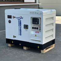 Groupe électrogène diesel super silencieux 2 cylindres 12/15/18/20/25 kW, faible bruit, alimentation de secours, alternateur 100 % cuivre, refroidissement par eau, ATS AVR