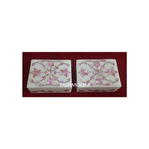 Coffret de carte mère de perle incrustée, boîte de remerciement cadeau - Product Image 4
