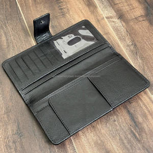 กระเป๋าสตางค์หนังวัวแบบพับสองทบสำหรับผู้หญิงที่ใส่บัตรกระเป๋าสตางค์ยาวหนังแท้ดีไซน์ใหม่2025ออกแบบได้ตามต้องการ - Product Image 6