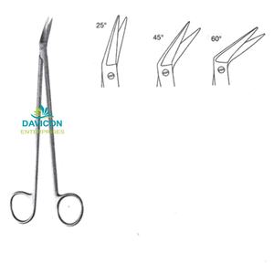 Ciseaux chirurgicales accus de haute qualité, incurvées 5.1/2 pouces, en plastique, livraison gratuite - Product Image 4