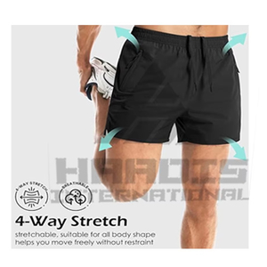 Sportswear Custom Men Clothing Fitness Gym <b>Polyester</b> Men High Quality Best Sale Shorts Made in Pakistan - Product Image 5