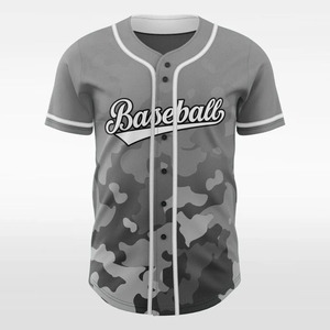 Custom Made Sublimation Sports Baseball Jersey Team Match Competition Training Shirt Polyester Button Closure Baseball Jersey - Product Image 1