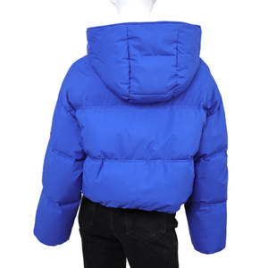 Chaqueta acolchada con capucha para mujer, abrigo corto de invierno, estilo puffer - Product Image 2