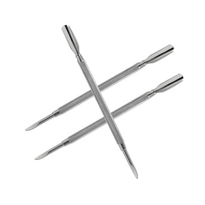 Empujador de Cutículas de Doble Punta de Acero Inoxidable de Alta Calidad con Acabado Pulido, Herramienta de Manicura Profesional Reutilizable - Product Image 3
