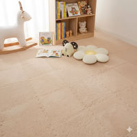 OEM ODM Vente en gros de tapis en EVA à surface en fourrure douce écologique de haute qualité, tapis pour bébé pour la décoration de la maison, isolation thermique
