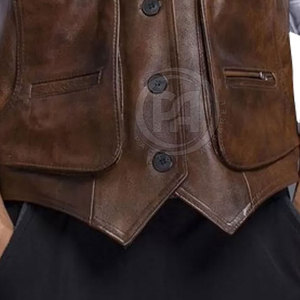 Chaleco de cuero para hombre de primera calidad para uso casual, motociclismo y estilo moderno. - Product Image 4