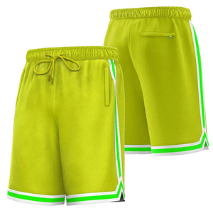 Shorts de basketball pour hommes, taille élastique, design sublimé, confortables, respirants, séchage rapide, poche cousue, nouvelle collection été - Product Image 1