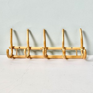 Space-saving organizer natural rattan <b>hook</b> for clothes <b>display</b> great choice eco-friendly wall <b>hooks</b> - Product Image 1