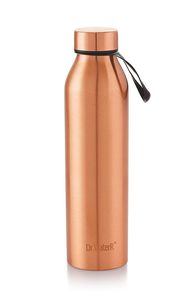 Botella de agua aislada al vacío de cobre, diseño minimalista para senderismo al aire libre, 750 ml - Product Image 3