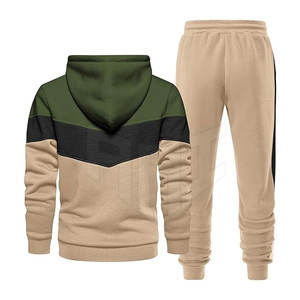 Ensemble de survêtement à capuche pour homme, veste et pantalon de sport confortables pour l'entraînement, la remise en forme et le style streetwear - Product Image 3