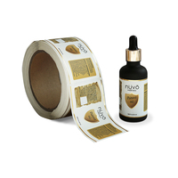Étiquettes auto-adhésives en vinyle imperméable personnalisées impression d'autocollants de bouteille de parfum d'huile essentielle