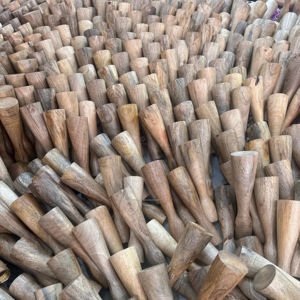 Handcrafted Eco-Friendly Wooden Pillar <b>Candle</b> Stand Set for Christmas & Easter Living Room Decor Made India Size 6 <b>Bulk</b> Supply - Product Image 1