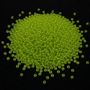 Perles de rocaille Jaunty 8'0 Preciosa (verre soufflé) vert citron transparent, lot en vrac, modèle 50220, pour la fabrication de bijoux DIY, artisanat, broderie - Product Image 2