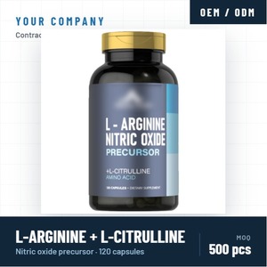 L-Arginine L-Citrulline Précurseur d'Oxyde Nitrique Supplément d'Acides Aminés Énergisant à Base de Plantes 90 Capsules Végétaliennes Naturelles - Product Image 5