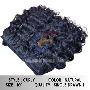 Paquets de cheveux vierges Remy naturels indonésiens alignés sur les cuticules et processus de boucles à la vapeur sans produits chimiques pas de cheveux emmêlés - Product Image 3