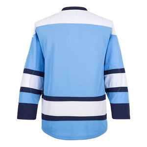 Maillot de hockey sur glace Storm Wear, sublimé, col en V, manches longues, polyester anti-humidité, vêtements d'équipe, taille adulte. - Product Image 4