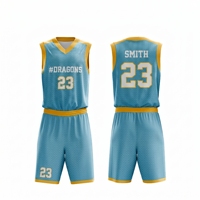 Uniforme de Fútbol Personalizado Sublimado 2026 para Hombre, sin Mangas, Cuello Redondo, Rayas, Conjunto Completo, Azul Marino y Dorado