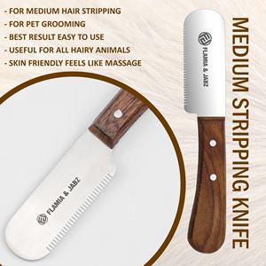 Peines ecológicos para pelar y cardar perros Madera de acero inoxidable-Hecho para Terriers Flamia y Jabz 2017 - Product Image 6