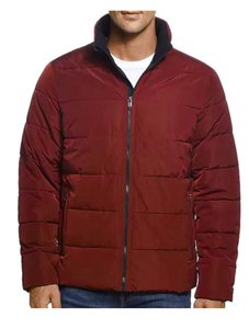 High Quality Breathable Men's Custom Puffer Quilted <b>Jacket</b> Slim Fit Heat-Transfer Printed men <b>jackets</b> - Product Image 5