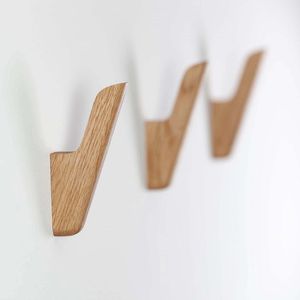 Stylish Angular Wooden Wall <b>Hook</b> Organizer - Product Image 2