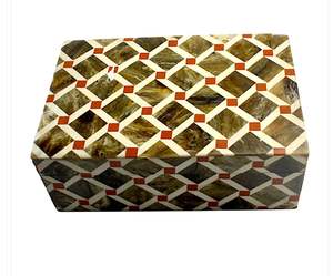 Resin handcrafted trinket jewellery <b>box</b> with unique artistic designs elegant storage solution for precious <b>keepsakes</b> and gifts - Product Image 6