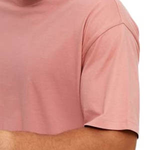 Camiseta holgada de algodón 100% para hombre, estilo deportivo, con logo personalizado impreso, precio económico. - Product Image 4