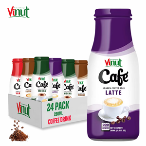 Iced Coffee 250ml/330ml Drink VINUT 24 Bottles Carton Non GMO Dairy Free Gluten Free OEM ODM Private Label Free Sample Premium - Product Image 1