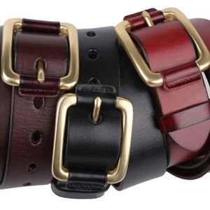 Fabricante OEM/ODM, Diseño de Moda, Cinturón de Cuero Genuino Personalizable para Hombre, Acero, Impermeable, Transpirable, Logotipo Personalizado - Product Image 4