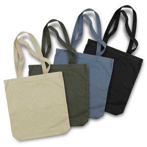 Sac fourre-tout de sport en coton/toile de taille moyenne avec motif personnalisé, longue poignée et bandoulière - Product Image 1