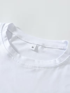 100% Cotton Jersey Men's Professional Short Sleeve Stylish Oversized Printed Breathable Quick Dry Anti-Wrinkle O-Neck Plus Size - Product Image 3