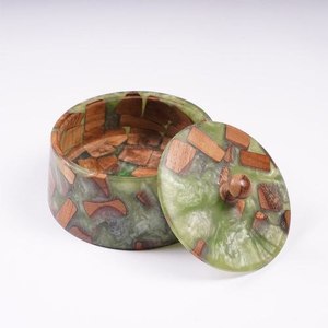 Resin bowl epoxy handmade decorative fruit serving bowl glossy finish modern home decor centerpiece unique gift item - Product Image 6