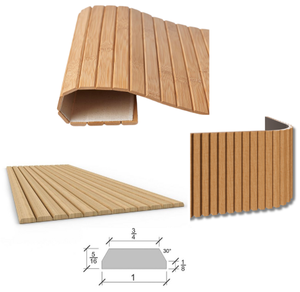 Paneles de Pared Autoadhesivos de Madera Maciza con Superficie 3D, Insonorizantes, Fáciles de Instalar, Revestimiento Decorativo para Paredes Interiores, para Baño y Sala de Estar - Product Image 1