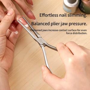 Outil professionnel pour ongles en acier inoxydable, mâchoire plate, ouverture large de 12.5mm, pointe pointue pour le soin des ongles des doigts, utilisation pour adultes - Product Image 5
