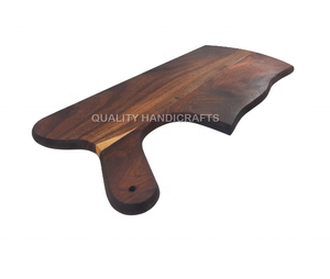 Vente directe d'usine Planche à découper et plateau à fromage en bois d'acacia écologique 45x20x1.75 cm Artisanat de qualité en provenance d'Inde - Product Image 3