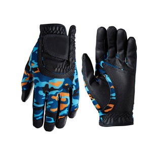 Gants de golf tendance en cuir synthétique pour hommes, fabriqués en OEM, toutes tailles, gants de golf à doigts entiers. - Product Image 1