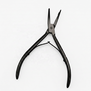 Herramientas de Extensión de Cabello con Anillos Microchapados en Oro de Primera Calidad, Pinza de Punta Cuadrada de Acero Inoxidable para Artistas del Cabello en EE. UU., Logotipo Personalizado - Product Image 4