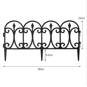 Clôture décorative en métal pour jardin, panneaux de bordure de pelouse extérieurs, barrière antirouille pour parterres de fleurs, ensemble de clôtures paysagères - Product Image 3