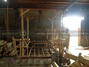 ชุด3ตารางไม้ไผ่เก้าอี้ไม้ไผ่บาร์เก้าอี้สตูลสำหรับสำนักงานที่มีคุณภาพราคาถูกเก้าอี้ไม้ไผ่ราคา - Product Image 5