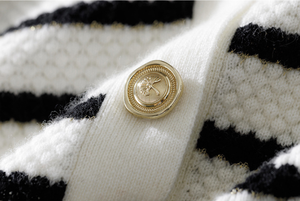 Suéter de Punto Jacquard Acanalado Beige para Hombre, de Poliéster Grueso, Transpirable, con Bordado, Cuello Redondo, Manga Larga, Corte Regular, para Invierno - Product Image 4