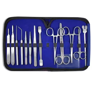 Kit de dissection complet en acier inoxydable de qualité supérieure, pour la biologie, l'anatomie, réutilisable, pour étudiants en médecine, hôpitaux, laboratoires, ensemble d'outils en boîte - Product Image 1