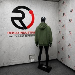 Sudadera con Capucha Oversize de Alta Calidad para Hombre, Verde Lavado, de Algodón French Terry, con Estampado y Bolsillo Delantero, Ajuste Regular, Estilo Urbano - Product Image 4