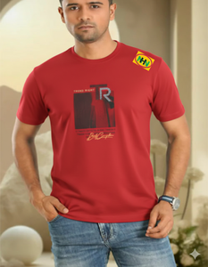T-shirt confortable à manches courtes et col rond pour homme, grande taille, en coton doux imprimé, écologique, pour l'été, disponible en différentes couleurs - Product Image 3