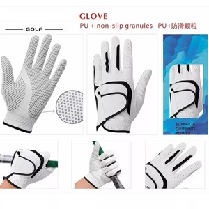 Golf Gloves White Cabretta Leather Non-Slip Hook and Loop Closure Unisex Right Hand Sports Outdoor Use - Product Image 6