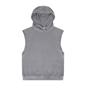 Sudadera sin mangas para hombre, personalizada, informal, deportiva, para gimnasio, fitness, correr, ajustada, de verano, CP-MH-10 - Product Image 4