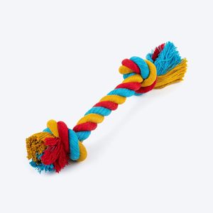 Gran Colección de Juguetes para Mascotas, Divertidos e Interactivos, Cuerdas de Algodón Naturales Resistentes con 2 Nudos, Juguetes para Perros de 12 Pulgadas, Duraderos para Masticadores Agresivos, Multicolores - Product Image 1