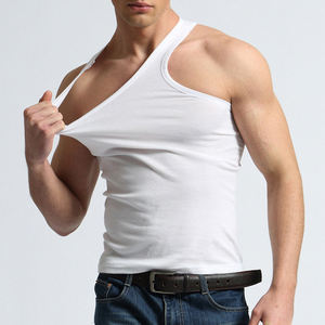 Débardeurs unis en coton Pima de bonne qualité pour hommes, vêtements de sport en coton, débardeur de course, débardeur stringer d'été pour hommes - Product Image 2
