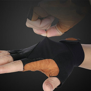 Gants mi-doigts en cuir PU imperméable WEST BIKING pour l'été, la course en montagne, le vélo, la moto, les sports, l'utilisation sur vélo - Product Image 4