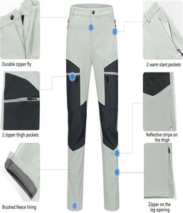 Pantalon homme coupe droite classique léger de haute qualité avec fermeture boutonnée et à glissière - Product Image 4