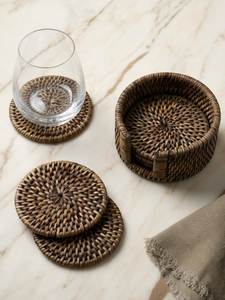 Stylish Design Rattan <b>Coaster</b> Jute <b>Coaster</b> Rope <b>Coaster</b> Place Mats <b>Woven</b> Rattan <b>Coaster</b> Mats At very affordable Price - Product Image 4